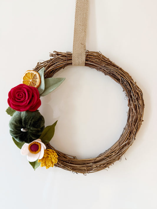 Herfstkrans Greens&Reds