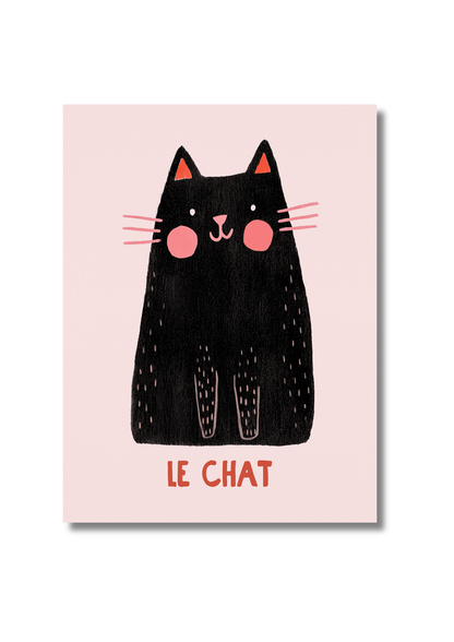 Kaart A6 - Le Chat
