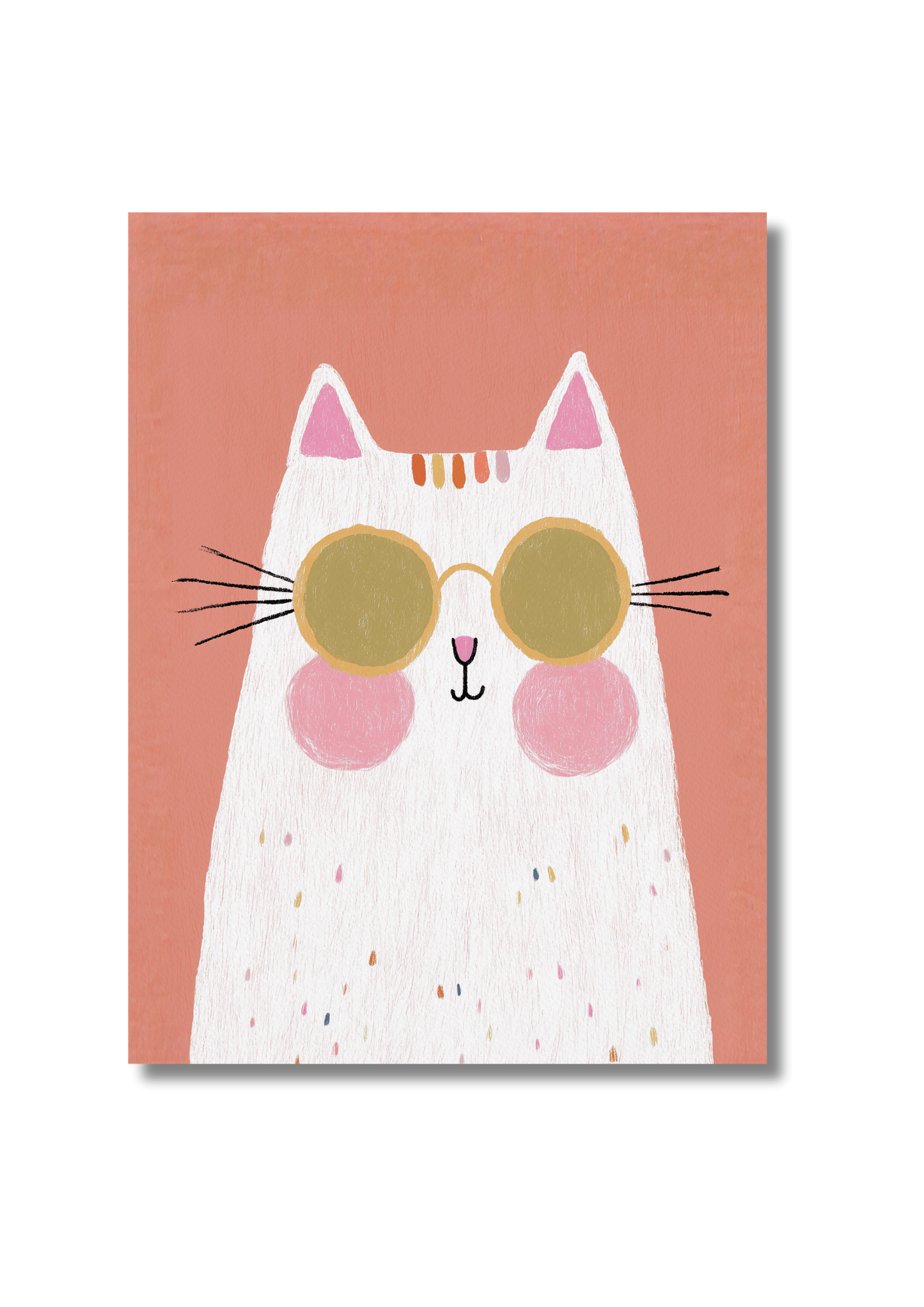 Kaart A6 - Cat Glasses