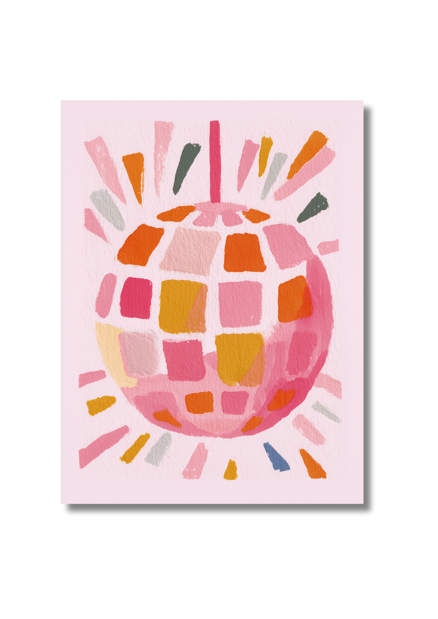 Kaart A6 - Disco Birthday