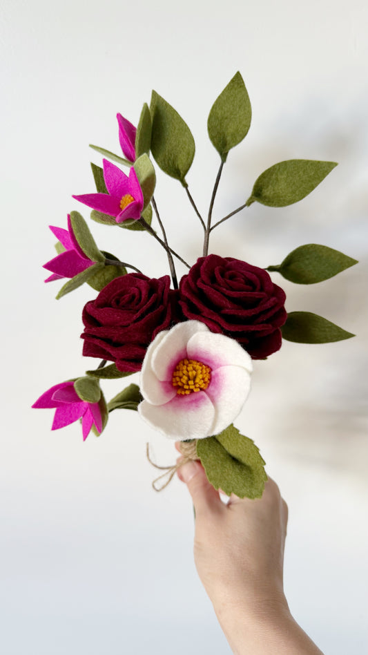 Boeket Pink & Roses