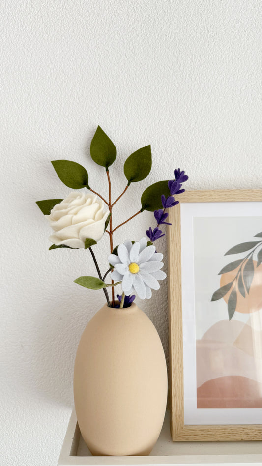 Viltboeket Tintje Paars - Klein