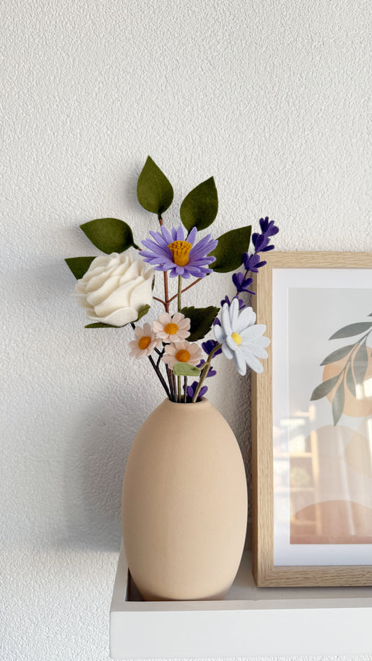 Viltboeket Tintje Paars - Medium