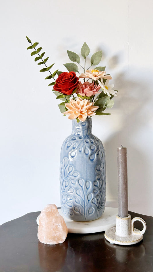 Vaas - Botanisch Blauw