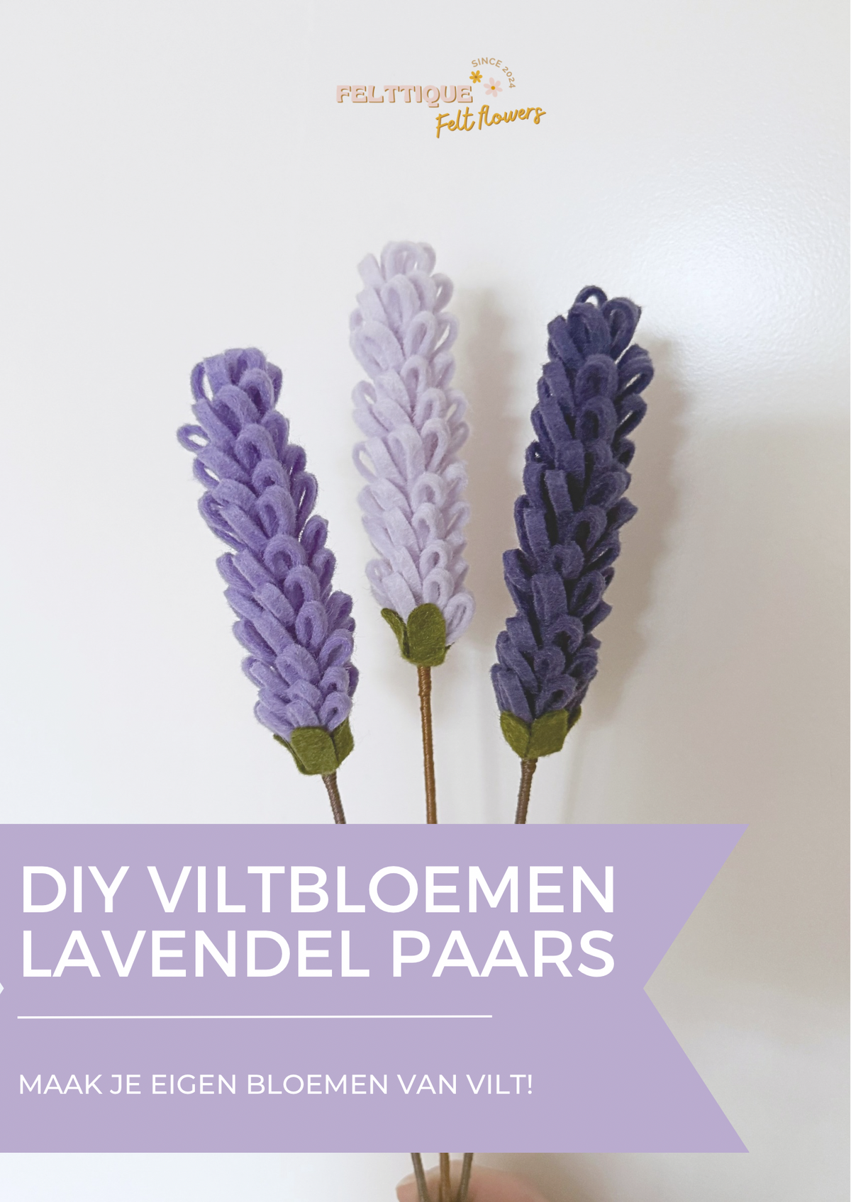 DIY-Box viltbloemen Lavendel Paars